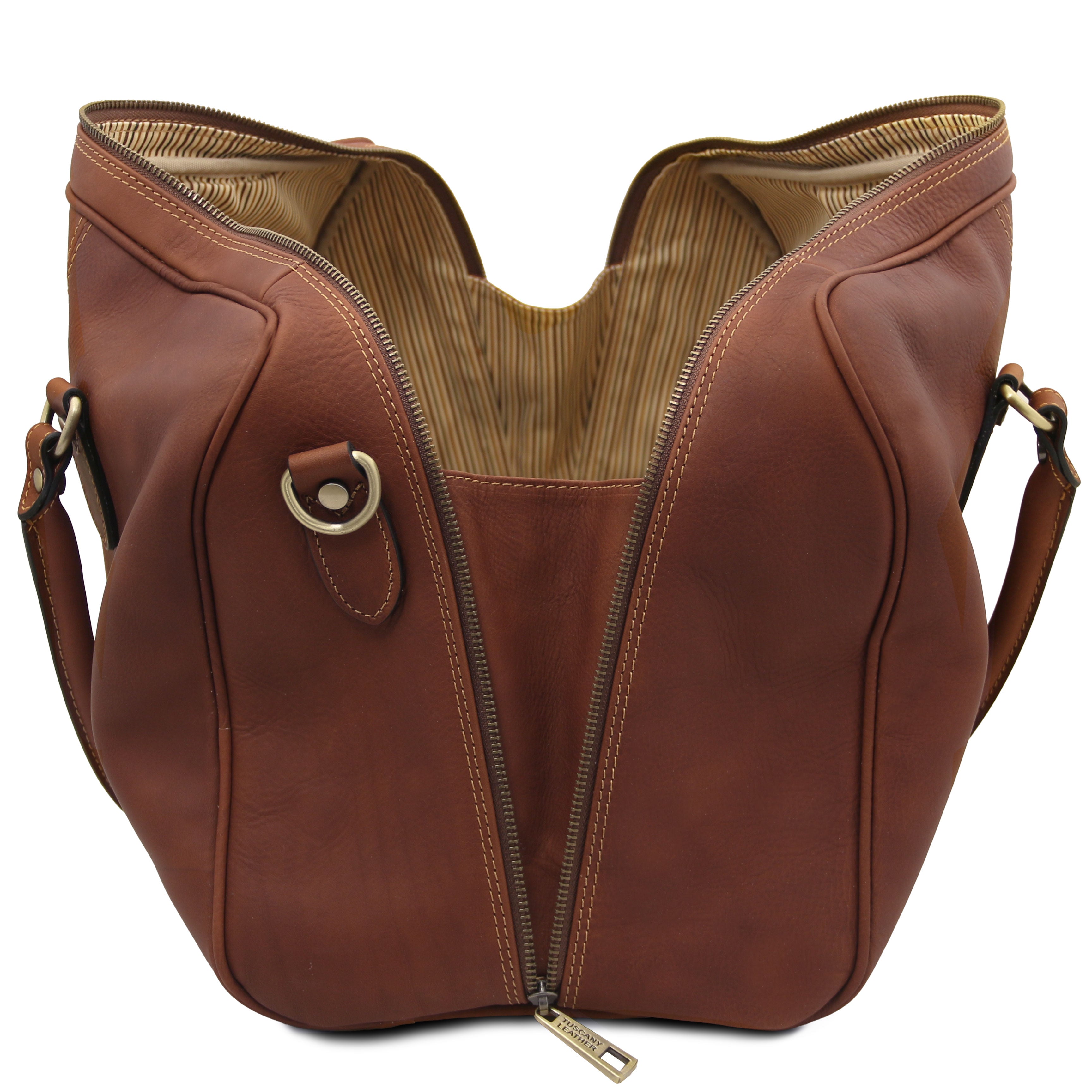 LISBONA Travel Leather Duffle bag - Large Size
